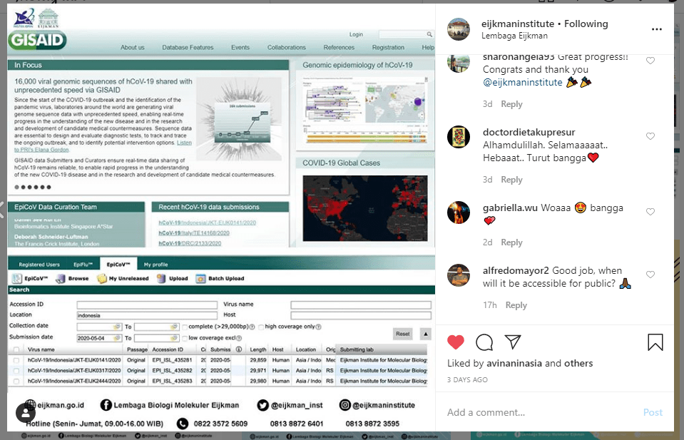 Era beragi data dan keberhasilan Eijkman