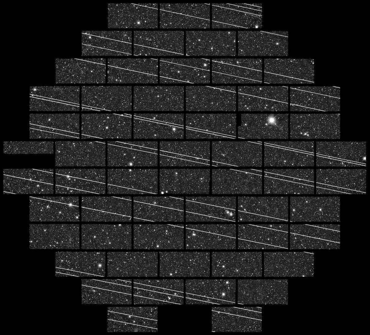 Starlink terlihat dari satelit