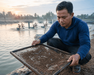 Saat Tambak Bermasalah: Cara Mengatur Pakan Ketika Udang Berhenti Makan